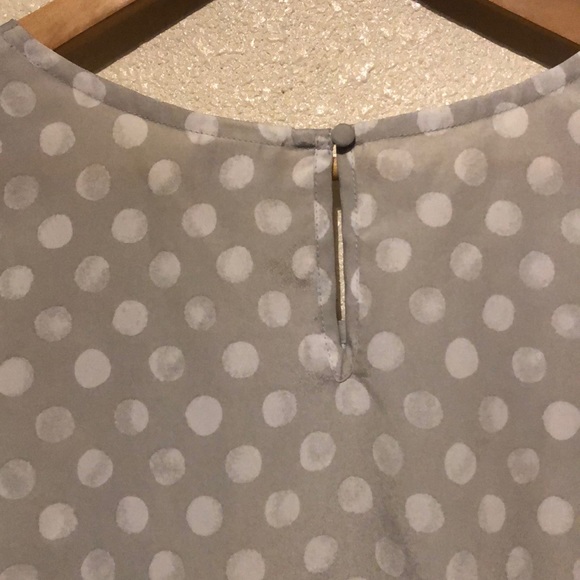 Grey and White Polka Dot Top - XXL - Picture 3 of 5